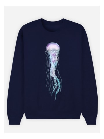 WOOOP Bluza "Space Jelly" w kolorze granatowym