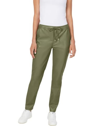 Heine Kunstlederhose in Grün