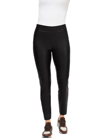 Heine Kunstleren broek zwart