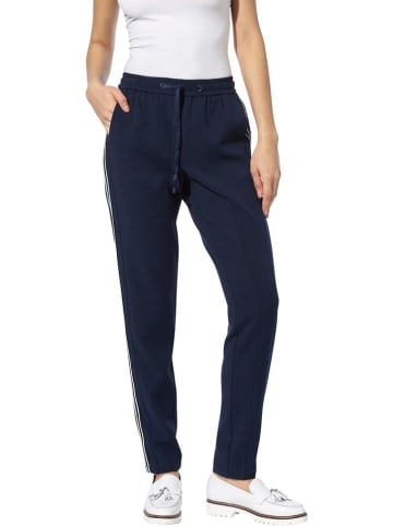Heine Stoffen broek donkerblauw