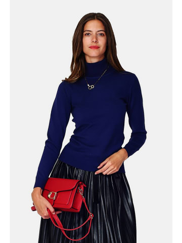 William de Faye Rollkragenpullover in Dunkelblau