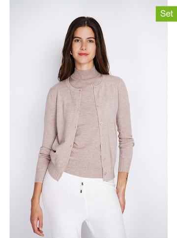 William de Faye Twinset zandkleurig