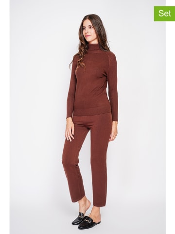 William de Faye 2-delige outfit bruin