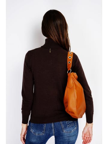 William de Faye Rollkragenpullover in Braun