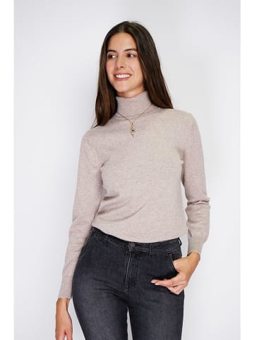 William de Faye Rollkragenpullover in Taupe