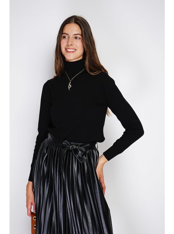 William de Faye Rollkragenpullover in Schwarz