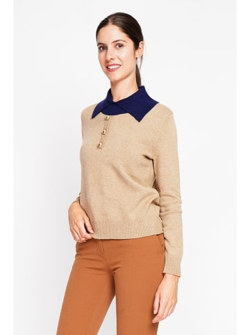 William de Faye Trui camel/blauw