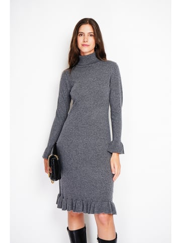 William de Faye Sukienka dzianinowa w kolorze szarym