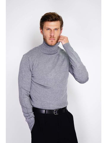 William de Faye Rollkragenpullover in Grau