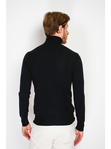 William de Faye Rollkragenpullover in Schwarz