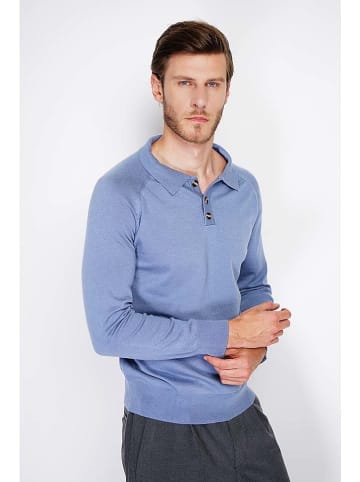 William de Faye Sweter w kolorze błękitnym