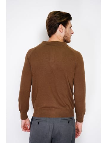 William de Faye Pullover in Braun