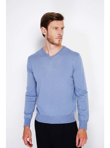 William de Faye Pullover in Hellblau