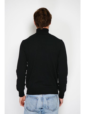 William de Faye Rollkragenpullover in Schwarz