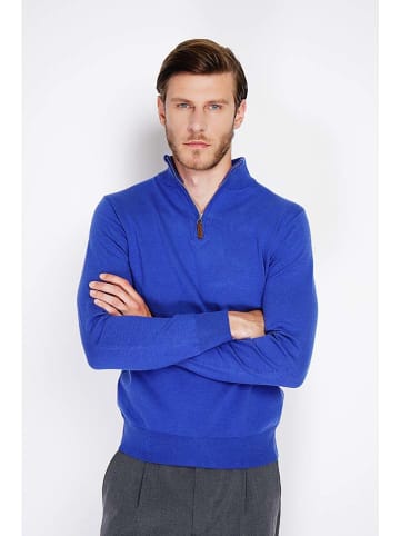 William de Faye Pullover in Blau