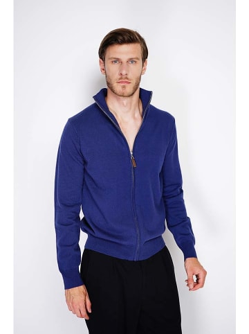 William de Faye Cardigan in Blau