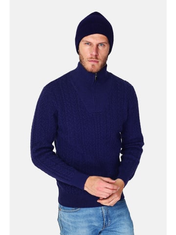 William de Faye Czapka beanie w kolorze granatowym