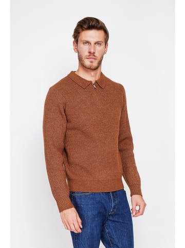 William de Faye Pullover in Braun