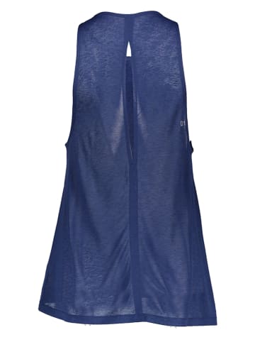 asics Top sportowy w kolorze granatowym