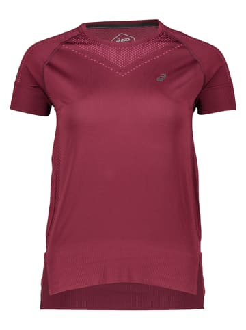 asics Koszulka w kolorze bordowym do biegania