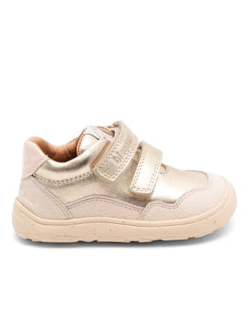 bisgaard Leder-Barfußschuhe "Morten" in Creme/ Gold
