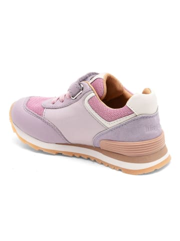 bisgaard Skórzane sneakersy "Walde" w kolorze fioletowym
