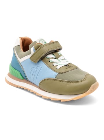 bisgaard Leren sneakers "Walde" kaki/lichtblauw