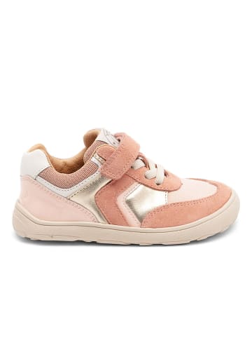 bisgaard Skórzane buty barefoot "Yuki" w kolorze jasnoróżowym