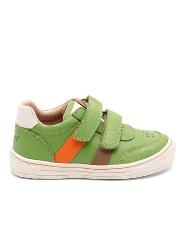 bisgaard Skórzane sneakersy "Peter" w kolorze zielonym