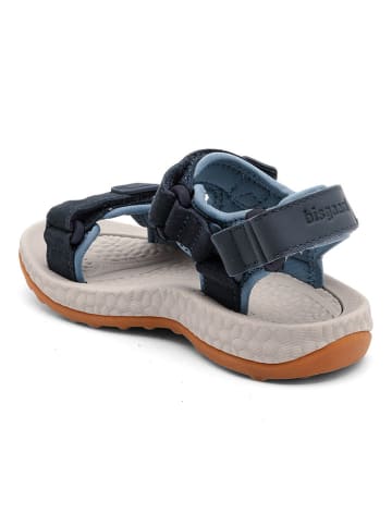 bisgaard Leder-Sandalen "Taylor" in Dunkelblau