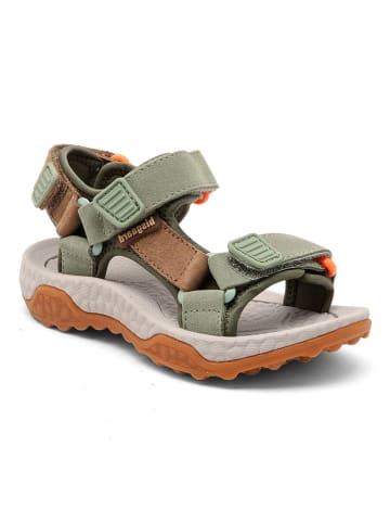 bisgaard Leder-Sandalen "Taylor" in Grün