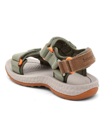 bisgaard Leder-Sandalen "Taylor" in Grün