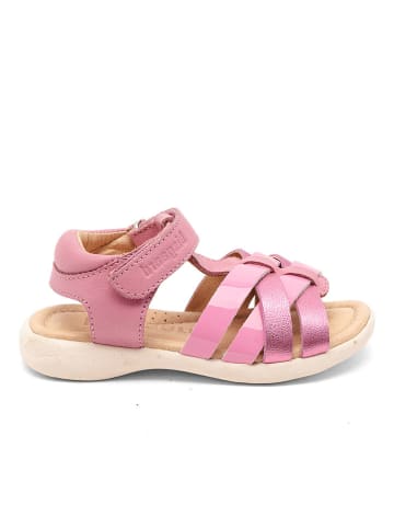 bisgaard Leder-Sandalen "Simone" in Rosa