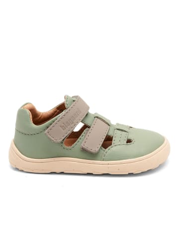 bisgaard Skórzane buty barefoot "Fabio" w kolorze zielonym