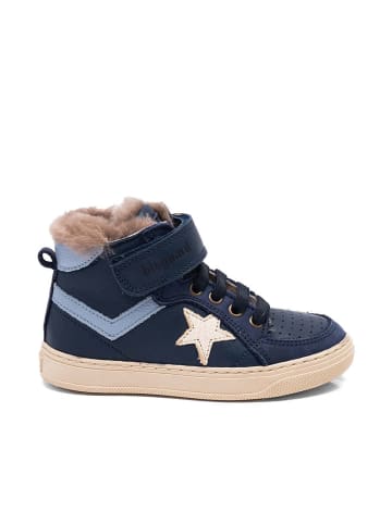 bisgaard Skórzane sneakersy "Isak" w kolorze niebieskim