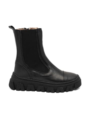 bisgaard Leder-Boots "Nilla" in Schwarz