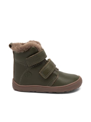 bisgaard Leder-Barfußschuhe "Emil" in Khaki