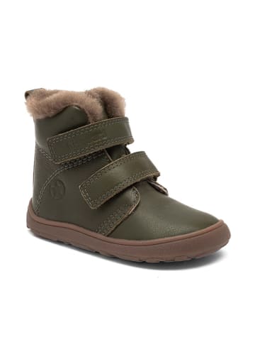bisgaard Leder-Barfußschuhe "Emil" in Khaki