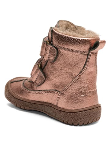 bisgaard Leder-Winterboots in Rosegold