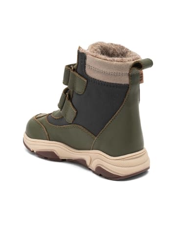 bisgaard Skórzane botki "Marius" w kolorze zielonym