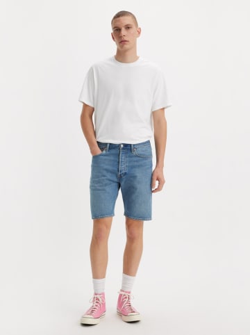 Levi's Bermudy dżinsowe "501" w kolorze niebieskim