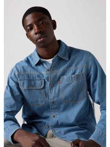 Levi's Jeanshemd in Blau/ Weiß