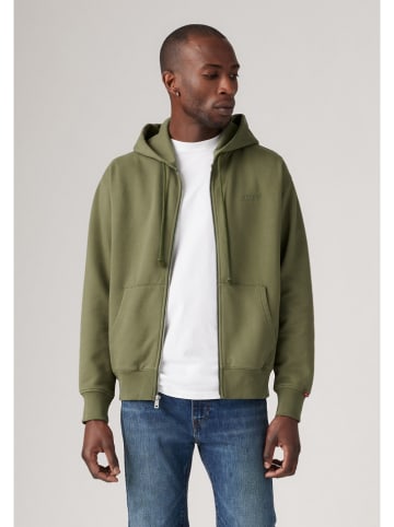 Levi's Sweatvest olijfgroen