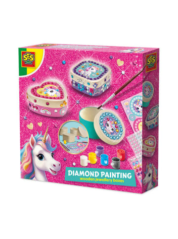 SES Knutselset "Unicorn - Diamond Painting Sieradenkastje" - vanaf 5 jaar