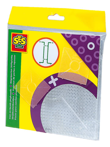 SES Strijkkralenbordjes doorzichtig - vanaf 5 jaar - 2 stuks