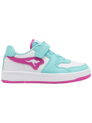 Kangaroos Barfußschuhe "K-CP Fair EV" in Weiß/ Türkis/ Pink
