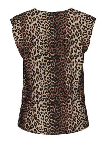 Pieces Shirt "Nya" in Braun/ Beige