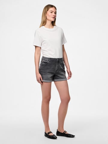 Pieces Szorty dżinsowe "Peggy" w kolorze szarym