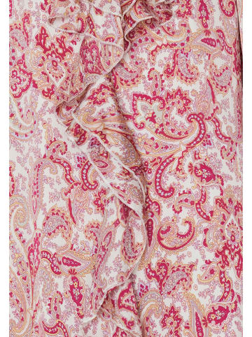 SisterS point Sukienka w kolorze różowo-białym