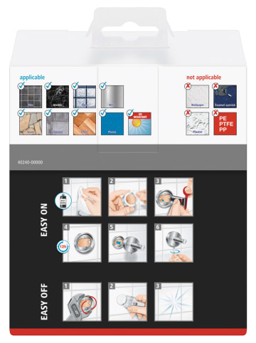 tesa Mydelniczka "Ekkro" w kolorze srebrnym - 11 x 5,1 x 13,1 cm